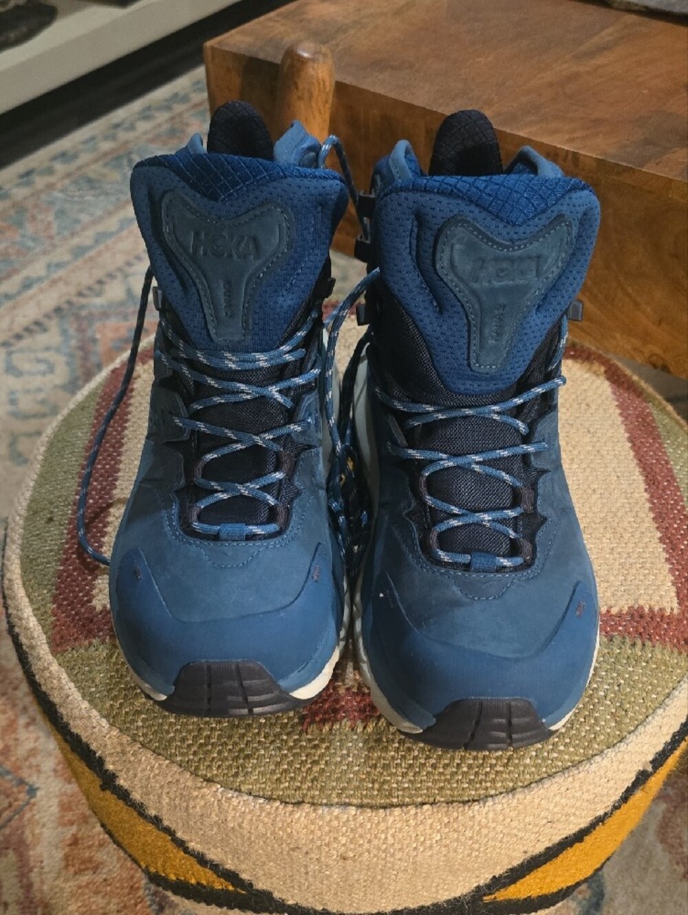 Hoka KAHA 2 Women's Blue Mid-Top Trail Boots NWOT - Picture 2 of 6